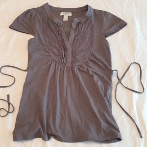 Ann Taylor Flutter Sleeve Top